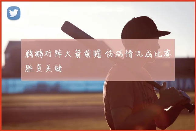 鹈鹕对阵火箭前瞻 伤病情况成比赛胜负关键